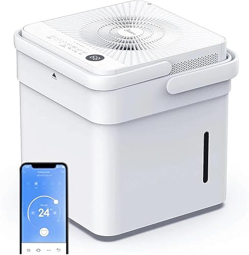 Midea Cube 20, déshumidificateur 20 l/jour, contrôle APP, drainage continu, sèche linge, mode intelligent et minuterie 24h, réservoir extensible de 12 L, couverture 40 m²/100 m³, R290 - Nail Gallerys