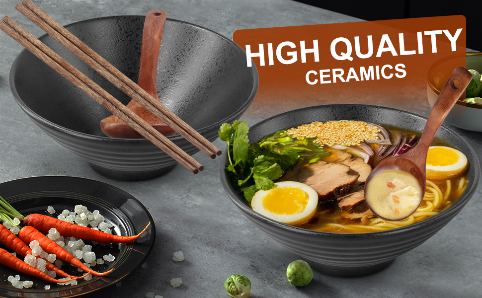 Bols pour Ramen Bol à ramen en céramique grand bol à soupe bols à salade pour soupe pho