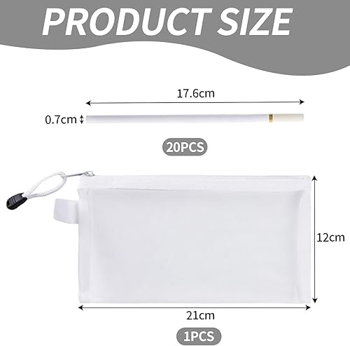 20 Stylos À Charbon De Bois Blanc, Sac De Rangement 1 Pièce, Outil D'Étudiant Outil De Croquis Multifonctionnel, Crayons De Croquis De Peinture Esthétique Bricolage, Cadeau d'artiste. - Nail Gallerys