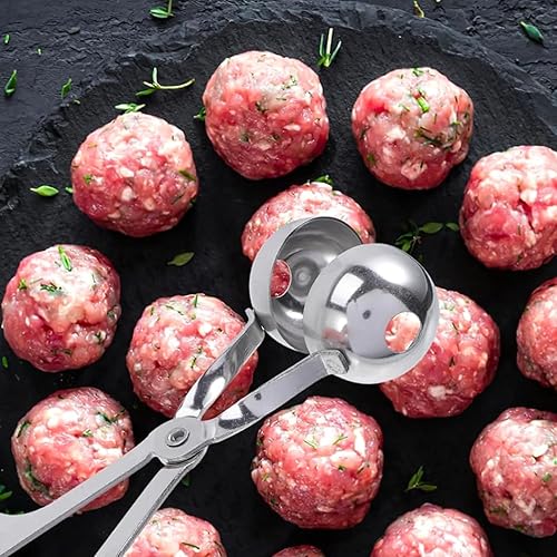 Avilia Moule à boulettes de Viande - Pince à boulettes de Viande en Acier Inoxydable 21 x 14 x 19,5 cm - Nail Gallerys