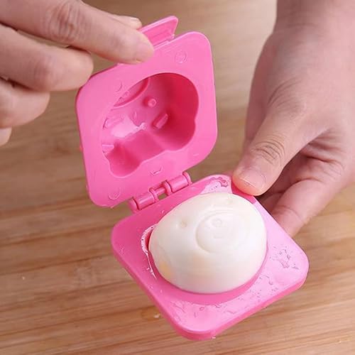 Moule Onigiri, fabricant de boules de riz, moule à œufs durs, moules à riz à Sushi de dessin animé 3D, 6 pièces en plastique pour façonner les œufs, outils de bricolage, accessoires Bento - Nail Gallerys