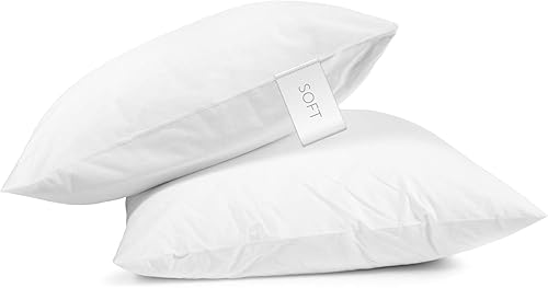 Lot de 2 oreillers de qualité hôtel 100% Coton, Trois Niveaux de Confort (Silver, Standard) - Nail Gallerys