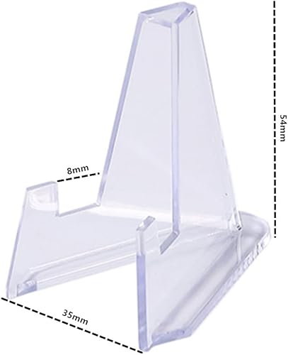 CuiCanfla Lot de 30 mini chevalets en acrylique transparent pour pièces de monnaie, médailles, montres de poche - Nail Gallerys