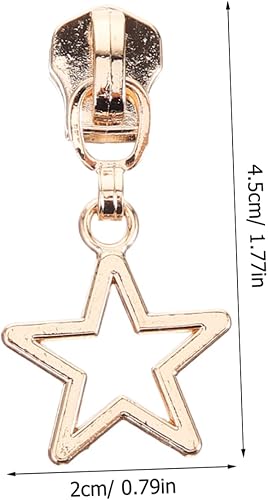 DOITOOL Lot De 10 Breloques Pour Tirettes De Fermeture Éclair En Métal Doré Colorées Et Détachables - Nail Gallerys