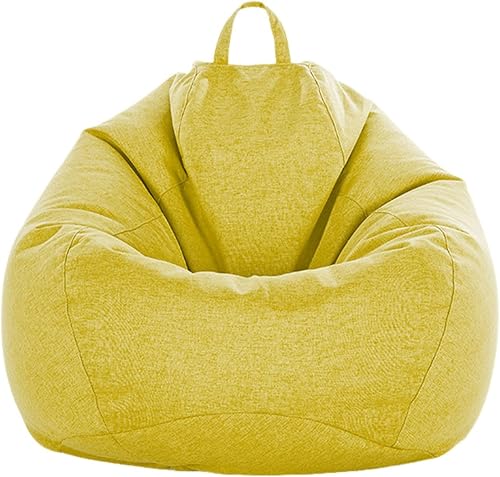 Odot Pouf Poire sans Remplissage, Couleur Unie Doux Pouf, Pouf Salon Chambre pour Adolescente und Adulte, Confortable Fauteuil Pouf, Polyvalent Housse Pouf Poire (L(90x110cm),Beige) - Nail Gallerys