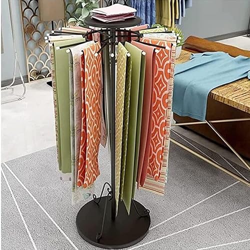 UIHECTA PréSentoir D'éCharpe sur Pied, Porte Foulard en MéTal Autoportant, PréSentoir Rond Pivotant pour Foulards, RéGlable en Hauteur, pour Couverture Ronde, ChâLe, Serviette,d'or,70cm - Nail Gallerys