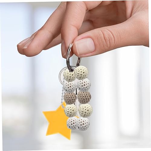 Perles de 20 mm, perles de crochet 12 pcs, tricot en bois 20 mm avec trou, boules crochet rond pour bijoux, décorations, colliers et bracelets - Nail Gallerys