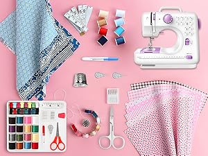 Machine à Coudre Électrique Mini Portable Violet Améliorée