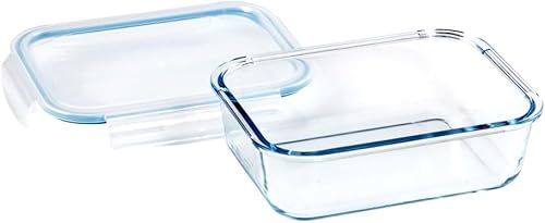 Plat à lasagnes en verre avec couvercle hermétique à fermeture à pression – Grand plat de cuisson rectangulaire – Passe au four – Sans BPA, passe au micro-ondes, au congélateur et au lave-vaisselle – - Nail Gallerys