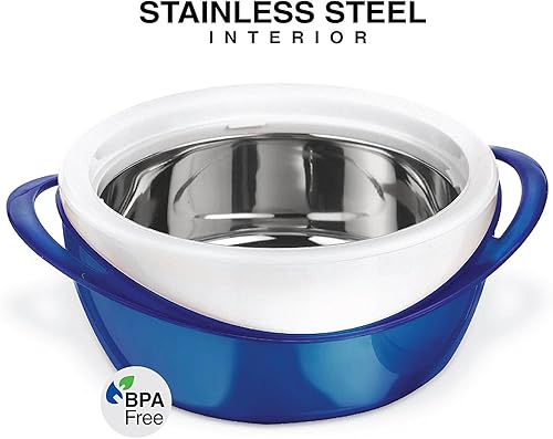 Pinnacle Cocotte – Grande soupe et Saladier – isotherme Bol de service avec couvercle (rouge, 2.6 qt) - Nail Gallerys