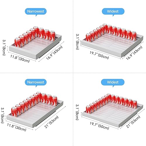1PCS Expandable Pull out Cabinet Organizer,(11.7'-19.7') Heavy Duty Slide out Drawers Fixed Fixed with Adhesive Nano Film,Slide out Cabinet Organizer Drawer Storage for Kitchen, Living Room, Home. - Nail Gallerys