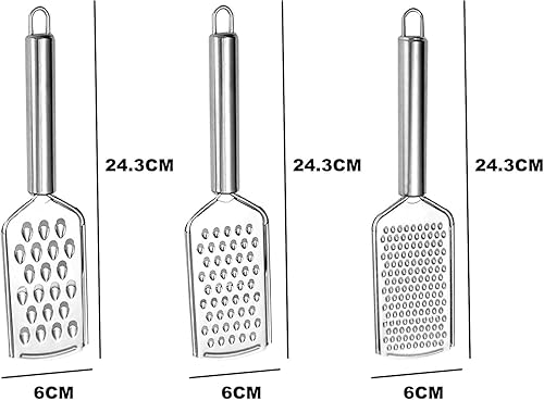 Heanvmyss Râpe Fromage,3 Pièces Zesteur Agrumes Manuelle en Acier Inoxydable,Râpe à Zesteur Alimentaire,Râpe de Cuisine pour Gingembre,Chocolat,Légumes,Noix de Muscade - Nail Gallerys