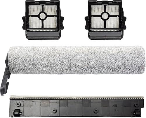 BlesConi Lot de 2 brosses de rechange pour aspirateur Ultenic AC1 Elite, brosse rouleau principale, 2 filtres, bande d'essuie-glace – Performance de nettoyage efficace - Nail Gallerys