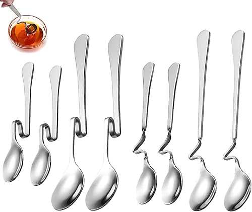 Cuillere Confiture Inox Cuillere a Miel Acier Cuillere a Miel En Verre Cuillère Acier Inoxydable Spirale Incurvée s'Adapte Plupart Tasses Peut Être Utilisée Pour Cuillères Confiture, Dessert Cocktail. - Nail Gallerys