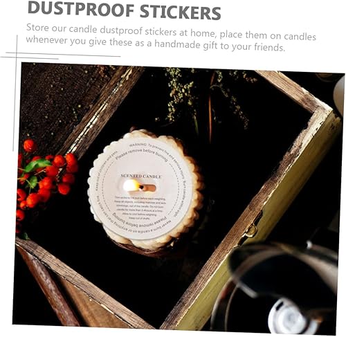 NUOBESTY 20pièces Autocollants Pour Bougies Parfumées Étiquettes De Papier Pour Bougies Artisanales Personnalisés - Nail Gallerys
