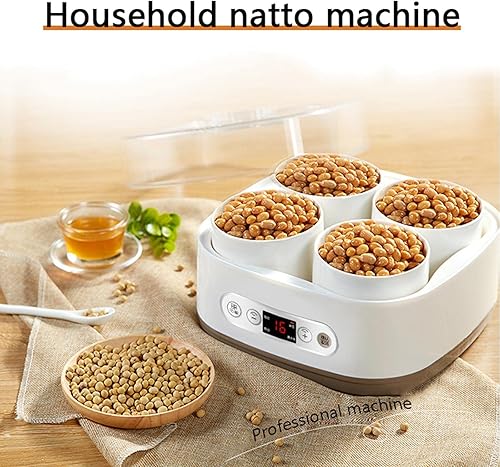 Machine à tempeh, yaourt et natto avec récipient en céramique – Appareil de cuisson à la vapeur intelligent de 1,5 L pour une fermentation parfaite de la cuisine - Nail Gallerys