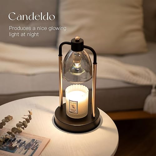 Candeldo Chauffe-bougie Lampe Chauffe-bougie : bougie Chauffe-bougie Lampe à parfum Bougie électrique Lampe Cadeaux pour femmes Meilleure amie Maman Lampe chauffante pour bougie parfumée - Nail Gallerys