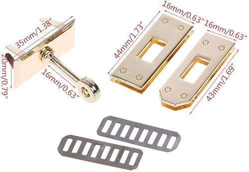 BELTI Fermoir en métal Turn Locks Twist Lock DIY Sac à bandoulière en Cuir Sac à bandoulière Boucles de Sac à bandoulière - Nail Gallerys