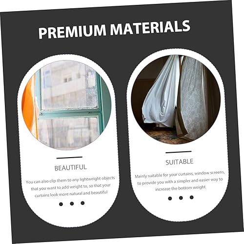 Alipis 4 Pièces Poids Décoratif pour Cristal Clips de Vent pour Fenêtre - Nail Gallerys