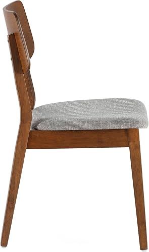 HOMN LIVING Pack de 2 chaises Susi en Noyer, Bois Massif, 49 cm (Largeur) 52 cm (Profondeur) 82 cm (Hauteur) - Nail Gallerys