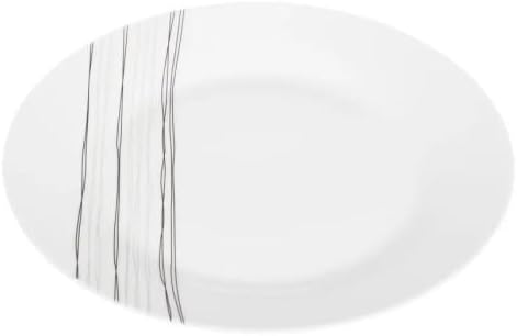 Secret de Gourmet - Assiettes à Dessert Rondes Modernes en Porcelaine Blanc 19.5cm - Lot de 6 Unies Compatibles Lave-vaiselle et Micro-onde - Nail Gallerys