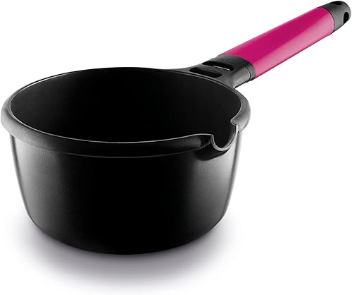 Fundix Casserole antiadhésive en Fonte d'aluminium Manche Amovible Compatible Induction Magenta 14 cm 1 l - Nail Gallerys
