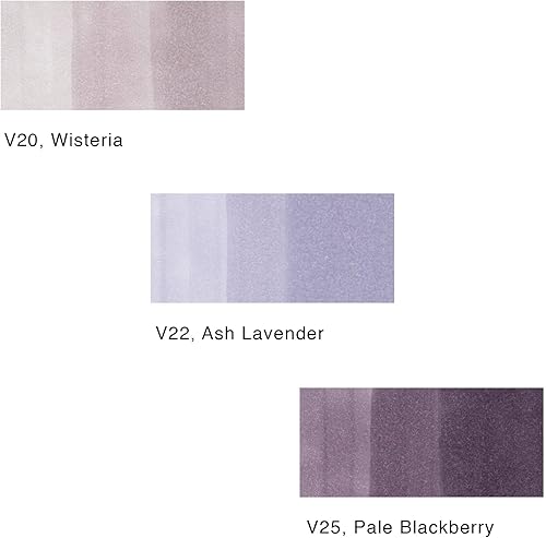 Copic Sketch Set « Color Fusion 1 », 3 Twin Marker avec une pointe de largeur moyenne et une pointe Brush - Nail Gallerys