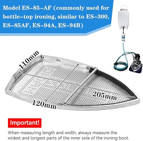 PERFETSELL Semelle pour Fers à Repasser Housse de Fer Anti-adhésive en Aluminium Protection de Plaque de Fer, Compatible avec la Plupart des Fers à Repasser, Semelle Teflon Fer à Repasser - Nail Gallerys
