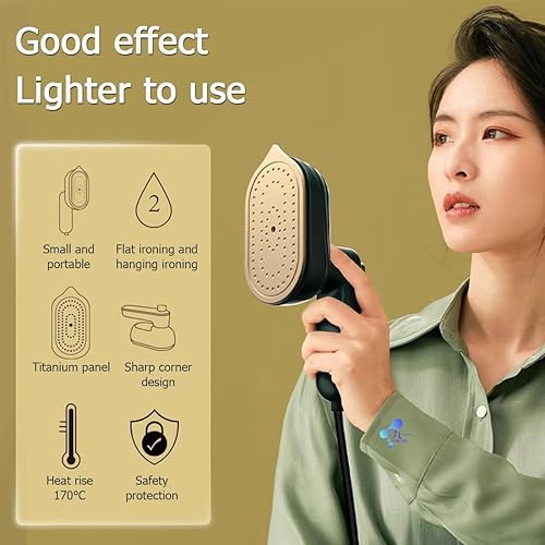Xpwghap Ironizze Pro, Ironizze Pro Portable Steam Iron, Ironizze Handheld Mini Iron, Portable Iron Steamer for Clothes Travel Mini, Handheld Garment Steamer for Home - Nail Gallerys