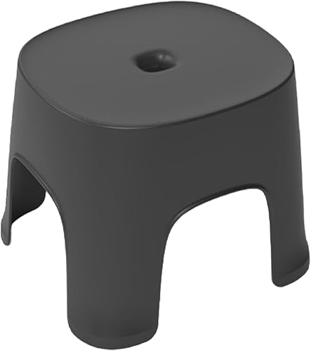 Dorccsi Tabouret en Plastique Noir Multifonctionnel 8,1 x 7,7 x 6,3 Pouces Petit Marchepied pour Salon, Salle de Bain, Cuisine - Nail Gallerys