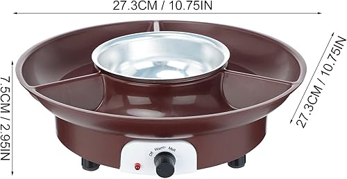 Dinglong Fontaine à Chocolat Electrique, Fontaine à Chocolat électrique Grande en Acier Inoxydable - Fontaine à Chocolat pour la Maison, Fondue au Chocolat, Chocolate Service à Fondue au Chocolat - Nail Gallerys