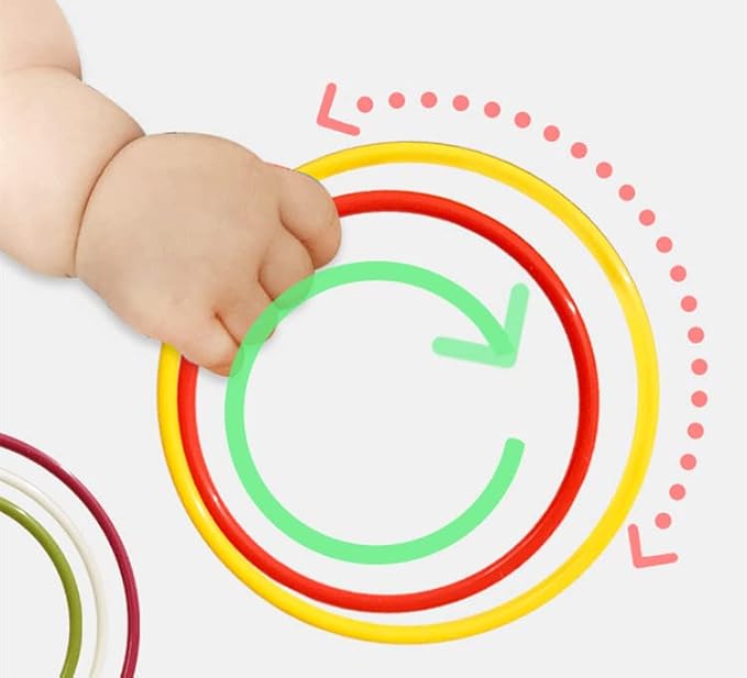 Lancer des Anneaux en Plastique Lancer d'anneaux pour Les Enfants (Couleur aléatoire) - Nail Gallerys