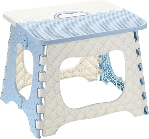 sourcing map Marchepied pliable de 22,9 cm pour adultes, capacité de 125 kg, tabouret antidérapant avec poignée, petit marchepied pliable, kaki pour salle de bain, chambre à coucher, cuisine - Nail Gallerys