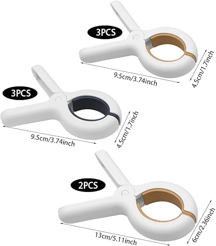 YDHfdc Lot de 8 Grosse Pince à Linge Solide Pince a Linge Exterieur Pince Serviette Plage pour Les Serviettes de Plage, Les Cordes à Linge, La Lessive Quotidienne,etc. - Nail Gallerys