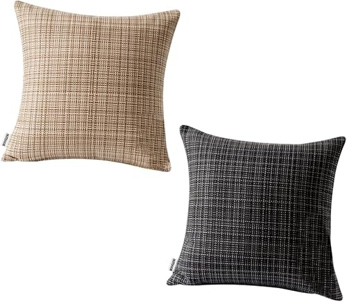 Alipis Lot De 2 Taies Doreiller Décoratives À Rayures pour La Décoration Intérieure - Nail Gallerys