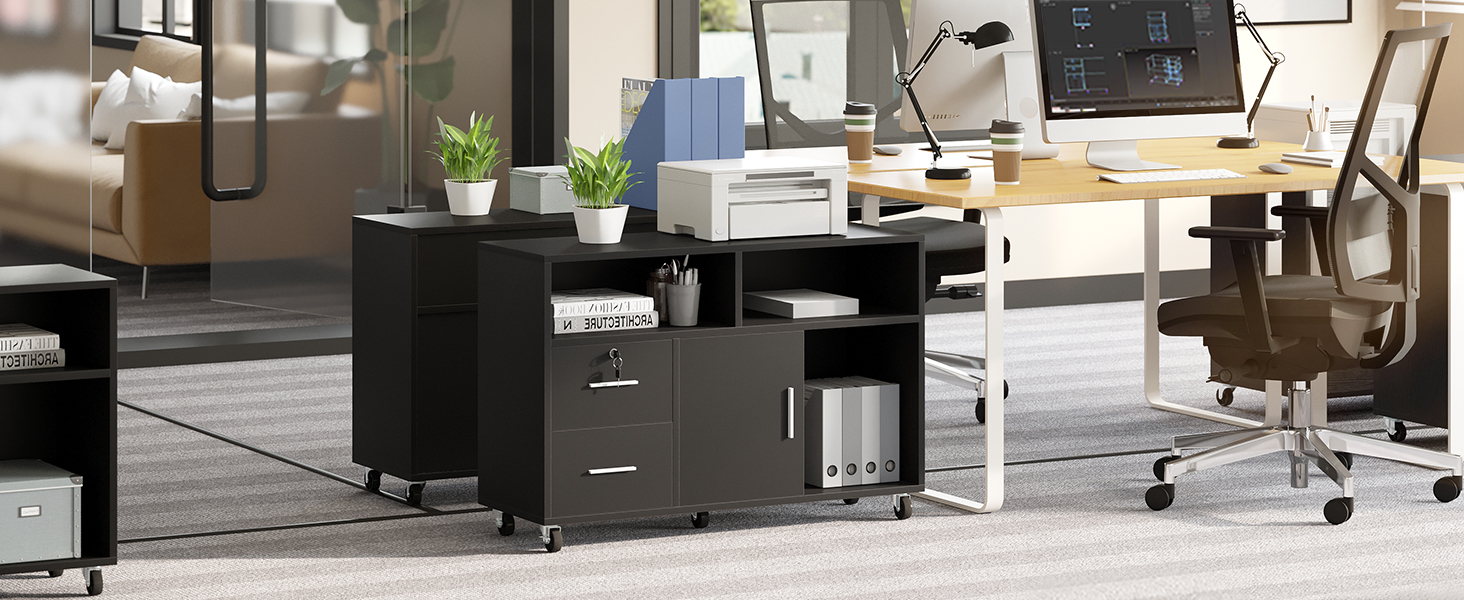 YITAHOME Armoire de classement mobile 