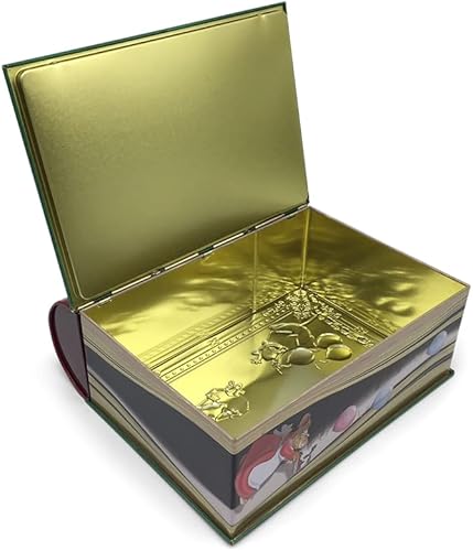 stylebox Boîte en métal forme de livre Noël Night Before Christmas à biscuits rétro très grande capacité rangement env. 24,5 x 21 9 cm Volume : 3 l - Nail Gallerys