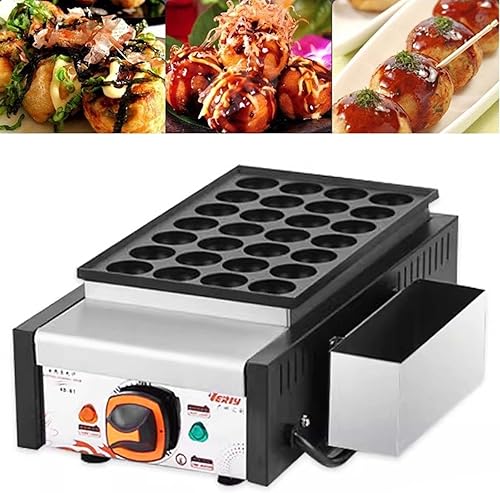 HNBYLMM Fabricant de Boules de Poulpe de Fabricant de takoyaki de 28 Trous, Machine à takoyaki électrique poêle takoyaki antiadhésive Fabricant de Boules de Poulpe Machine de boulettes de Poisson - Nail Gallerys