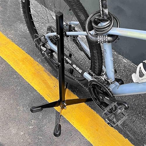 Mimoke Support de vélo réglable avec crochet en caoutchouc, robuste et résistant aux rayures. Design peu encombrant pour un entretien facile et un stationnement sécurisé (noir) - Nail Gallerys