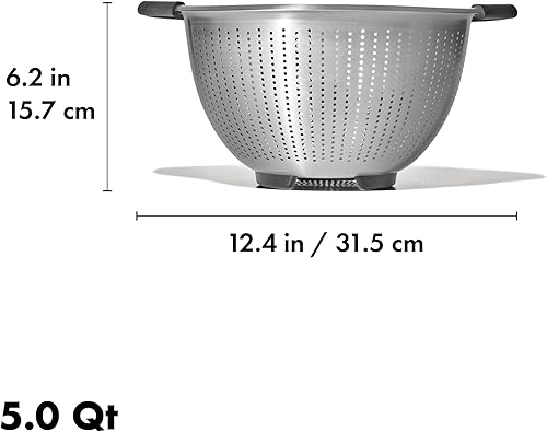 OXO Passoire en acier inoxydable 11330900 5 l - Nail Gallerys