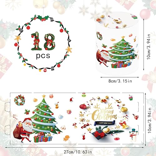 Elepl 18 Pièces Lanterne Decoration Noel Bougies Décoration Table Arbre de Noël Père Noël Bonhomme de Neige Photophores Décoratifs de Table Décoration Noel Intérieur pour Bougies Chauffe-Plat Bougies - Nail Gallerys