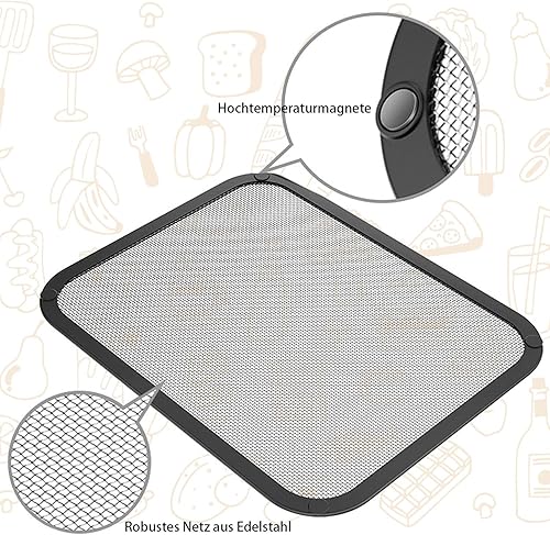 Grille Anti Projection pour Cosori Air Fryer 10 L/Cosori CAF-R901-AEU 8,5L, Couvercle Anti Eclaboussure pour Cosori Airfryer 10l Twinfry, Accessoires Air Fryer - Nail Gallerys