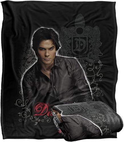 LOGOVISION Vampire Diaries Couverture Soyeuse Super Douce 152 x 127 cm - Nail Gallerys