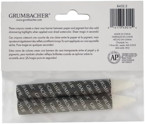 Grumbacher RESIST STICKS EXTRA LARGE WAX CRAYONS 2PK - Nail Gallerys