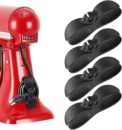 Organisateur de Cable, 6 Organisateur de Fil Electrique pour Appareils Câble Organisateur Support de Cordon pourElectroménagers pour Ménagers, Mélangeur, Cafetière (6 Pcs) - Nail Gallerys