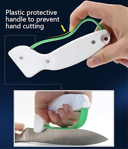 WANGCL Aiguiseur portable d'extérieur pour aiguiser rapidement les réparations et les réparations Lames dentelées Outils de coupe (vert) - Nail Gallerys