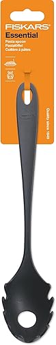 Fiskars Cuillère à pâtes, Longueur: 28,5 cm, Plastique, Essential, Noir, 1023805 - Nail Gallerys