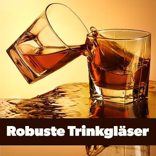 KADAX Verre pour boissons, lot de 6 Verres, 250 ml, verres à jus, verres à eau robustes, verres à whisky, verres à limonade, Passe au lave-vaisselle - Nail Gallerys