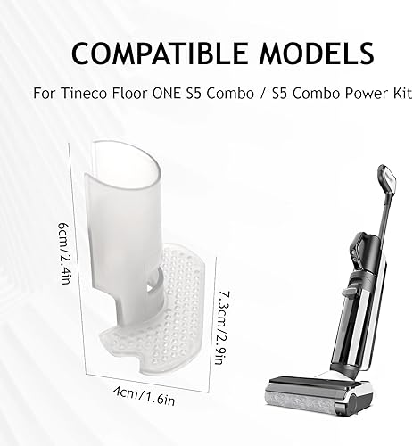 DianSung Pièces de rechange pour déflecteur de seau d'eaux usées pour Tineco Floor ONE S5 Combo / S5 Combo Power Kit aspirateur sec et humide, outils de nettoyage de déflecteur de tasse à saleté - Nail Gallerys