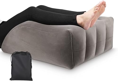 Xespis Coussin Surélevé, Oreiller D'élévation, Gonflable, Améliore la Circulation et Réduit L'enflure, Confortable et Portable Coussins Relève-Jambes - Nail Gallerys